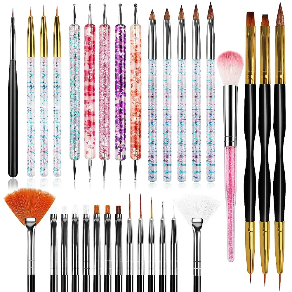 Detailing Brush Set - 32개 네일 아트 브러쉬, 아크릴 브러쉬,