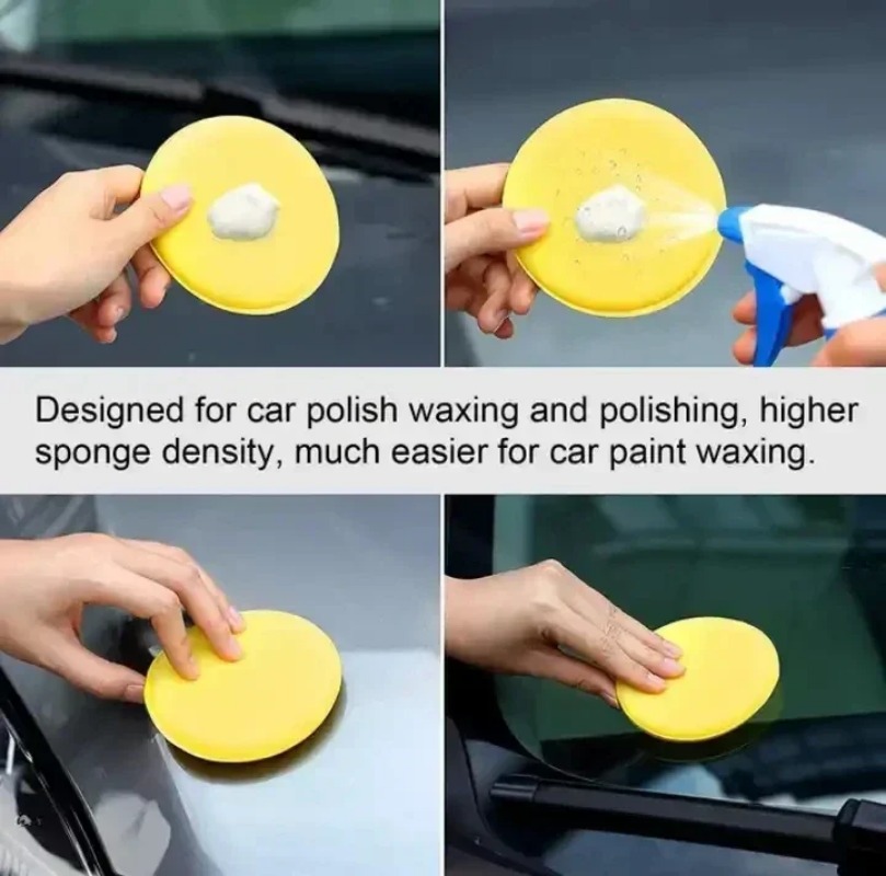 Wax Applicator Pad - 6개입 자동차 관리 폼 왁스 어플리케이터
