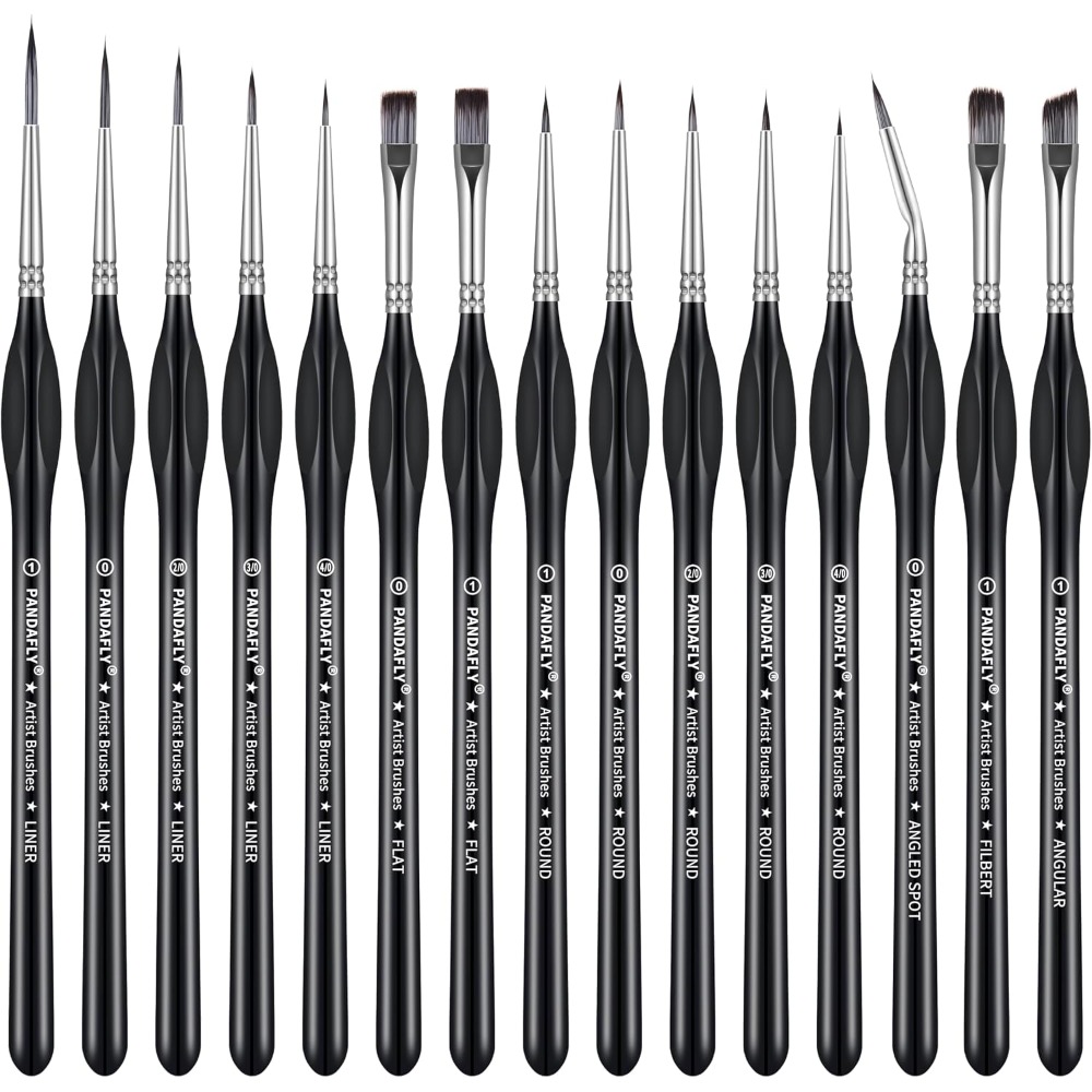 Detailing Brush Set - 미니어처 아트, 정밀 디테일링, 정밀 페인팅을