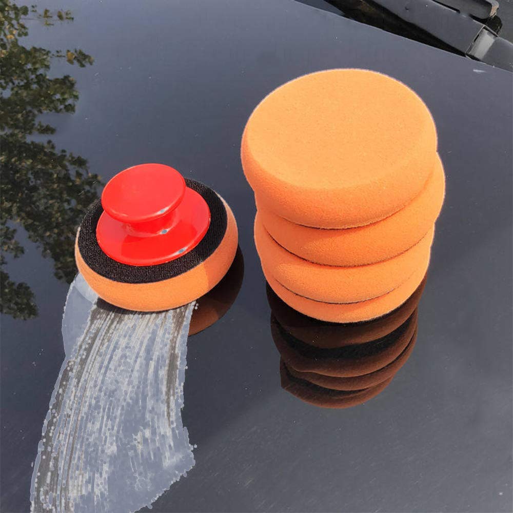 Wax Applicator Pad - 6개 자동차 왁스 도포 패드 키트,