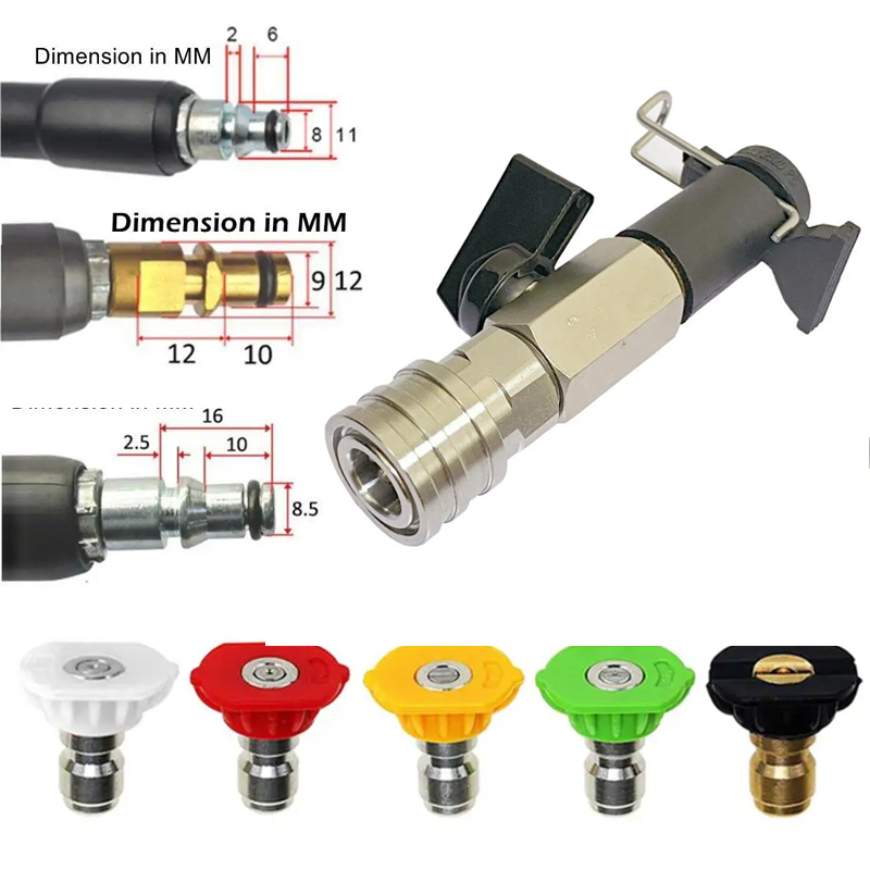 Pressure Washer Foam Gun - 1/4인치 퀵 커넥트 고압 세척 볼