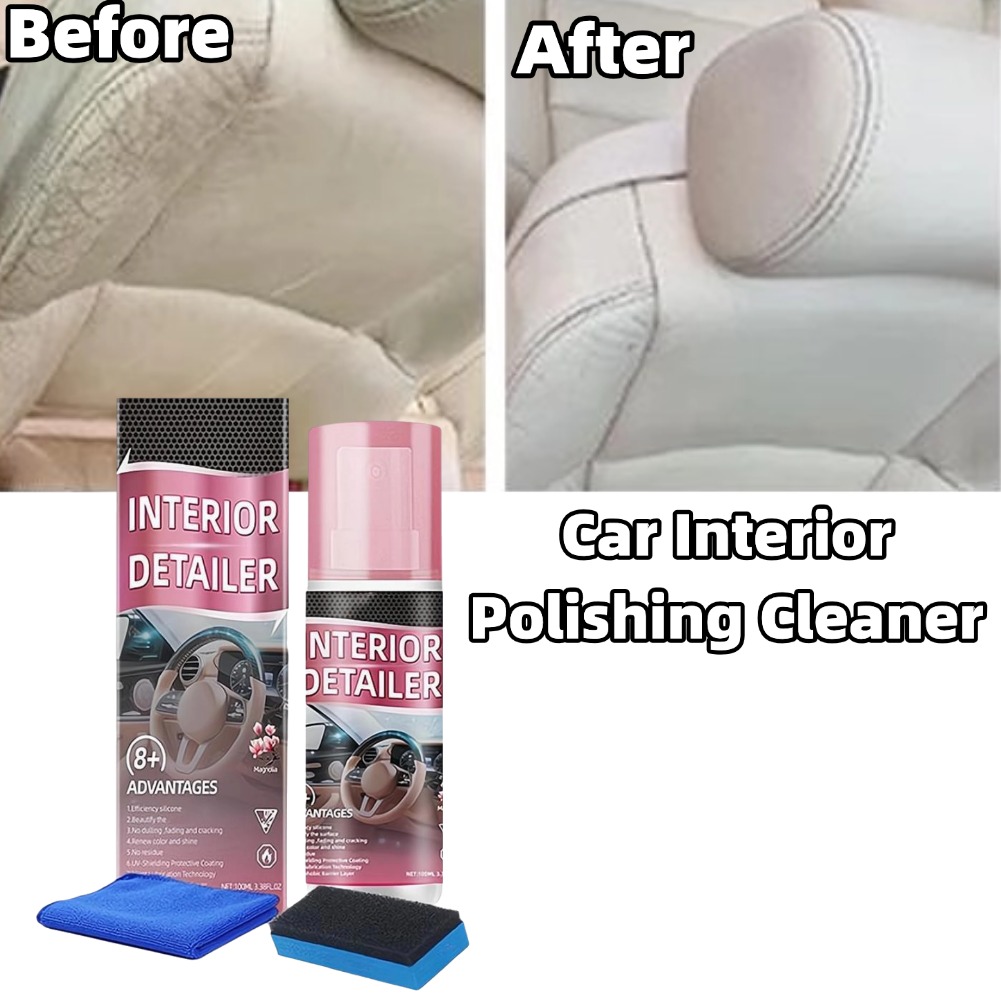 Leather Cleaner Interior - 100ml 자동차 내부 광택 세정제, 헹굼