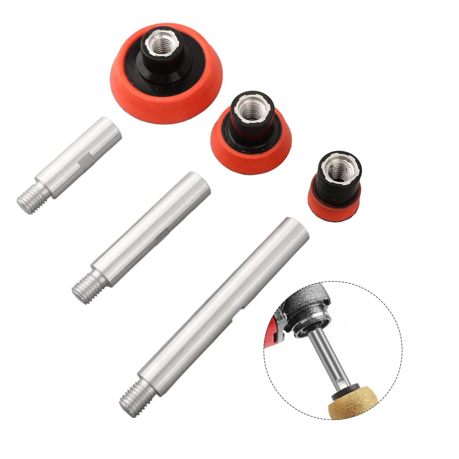 Polish Pad Set Buffer - M14 스레드 폴리셔 연장 샤프트 세트