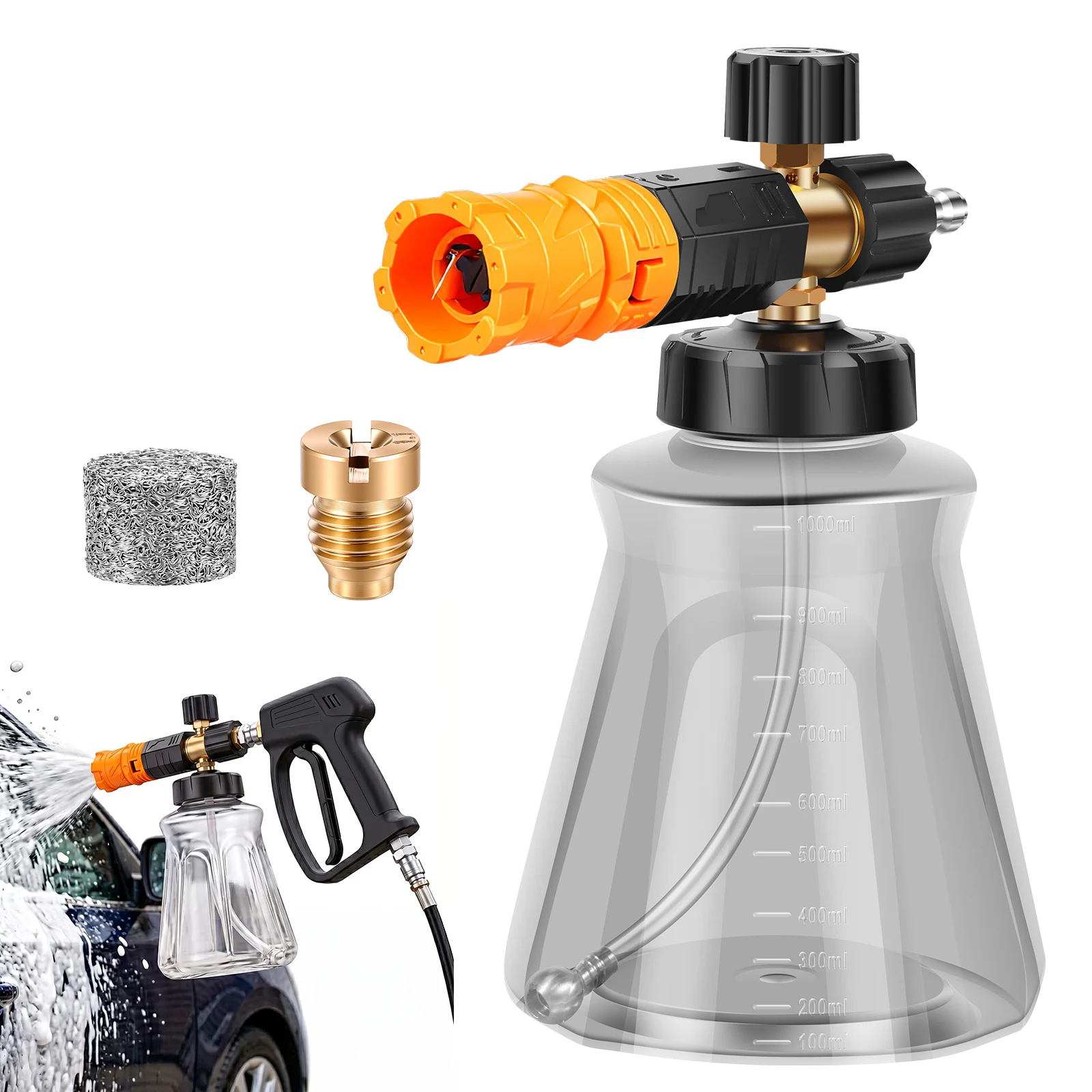 Foam Cannon Car Wash - 압력 세척기용 폼 캐논 1L, 고농축