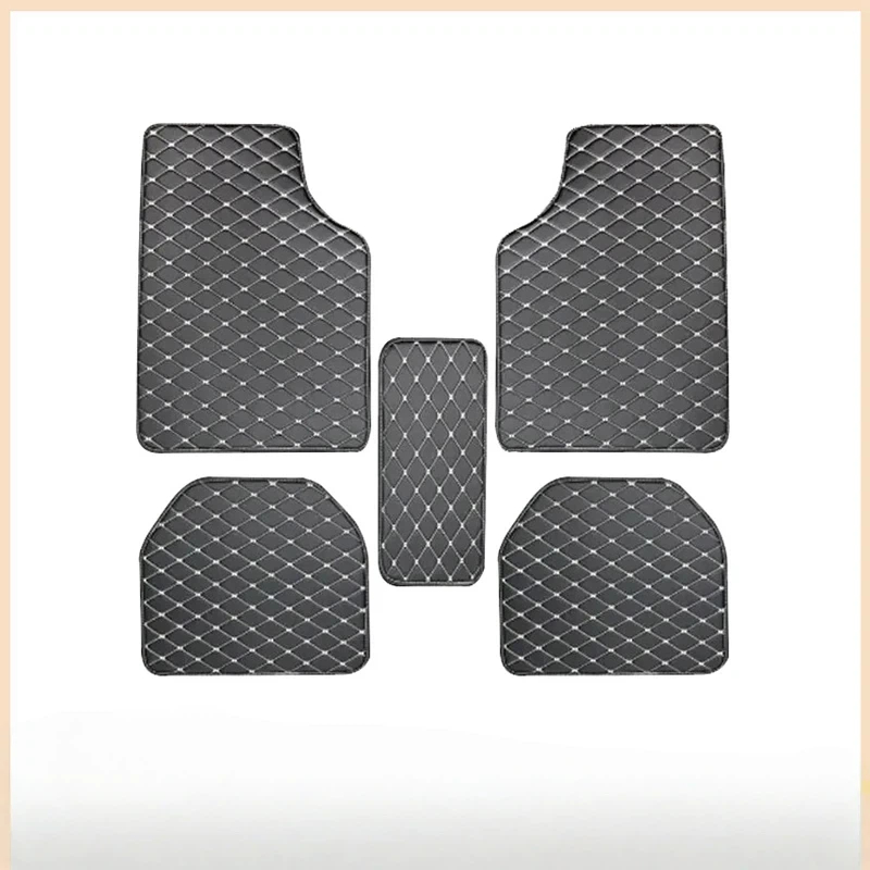 자동차 바닥 매트 5개 세트 PU 가죽 유니버설 품질  - Leather Cleaner Interior 리뷰 및 가격