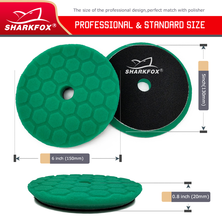 Sharkfox 5 개/대 5 인치(125mm) 자동차 - Polish Pad Set Buffer 리뷰 및 가격