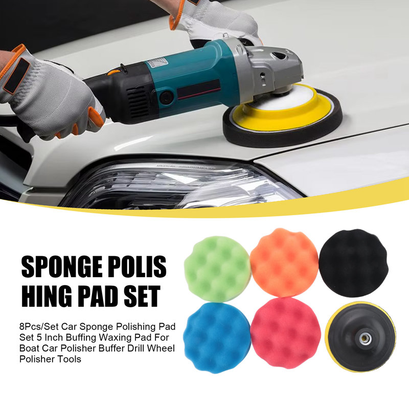 ABJA-8Pcs/Set 자동차 스폰지 연마 패드 세트 - Polish Pad Set Buffer 리뷰 및 가격