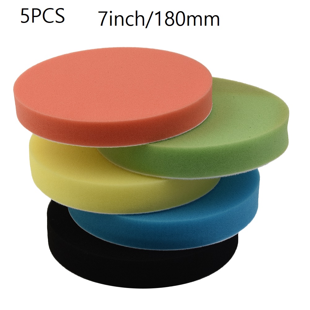 5개입 스폰지 광택 패드 7인치/180mm 자동차용 원 - Polish Pad Set Buffer 리뷰 및 가격