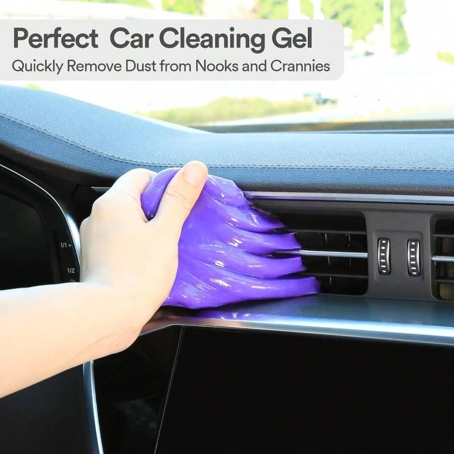 보라색 자동차 세척 젤 퍼티, 자동차 내부 세척 슬라임 - Dirt Brush Interior 리뷰 및 가격