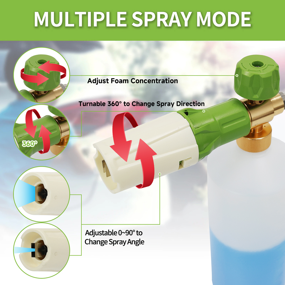 알루미늄 폼 건 랜스 폼 캐논 Karcher Bosch - Pressure Washer Foam Gun 리뷰 및 가격