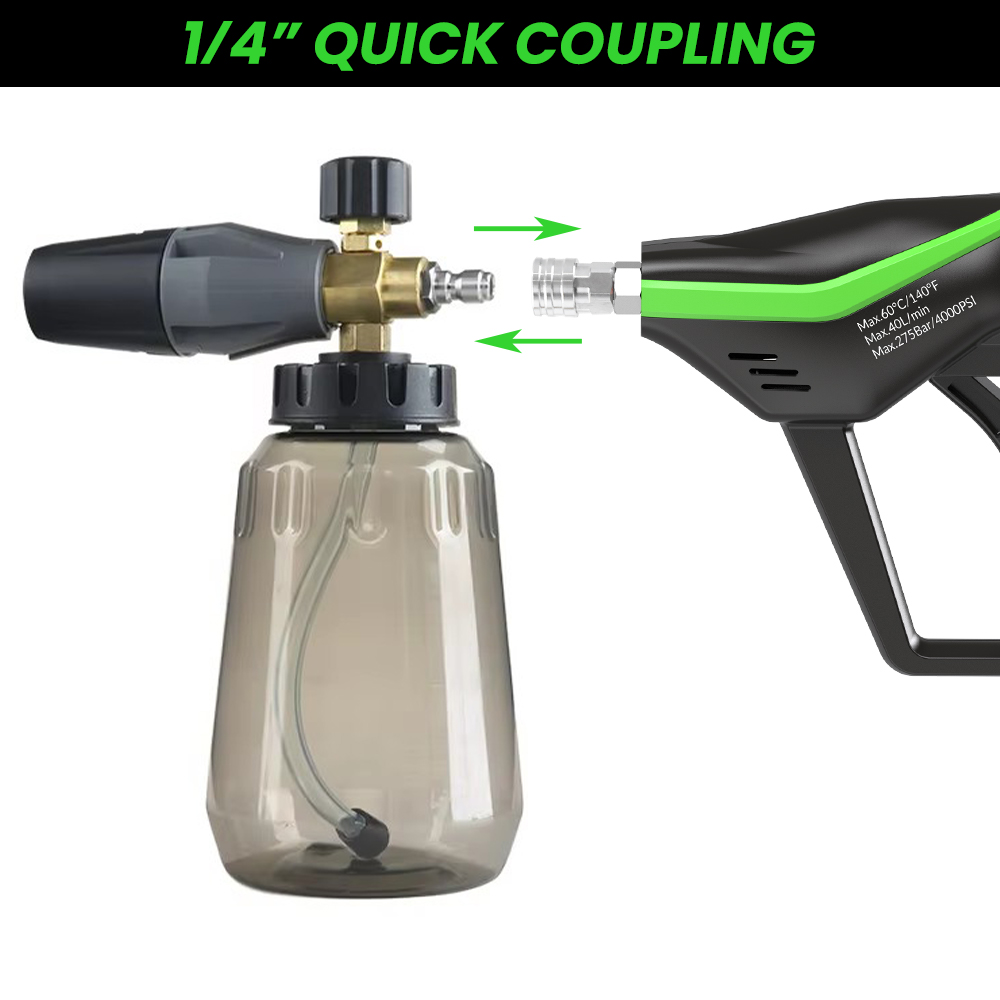 고압 세척기 액세서리 1/4인치 퀵 커넥트 스프레이 건 - Pressure Washer Foam Gun 리뷰 및 가격
