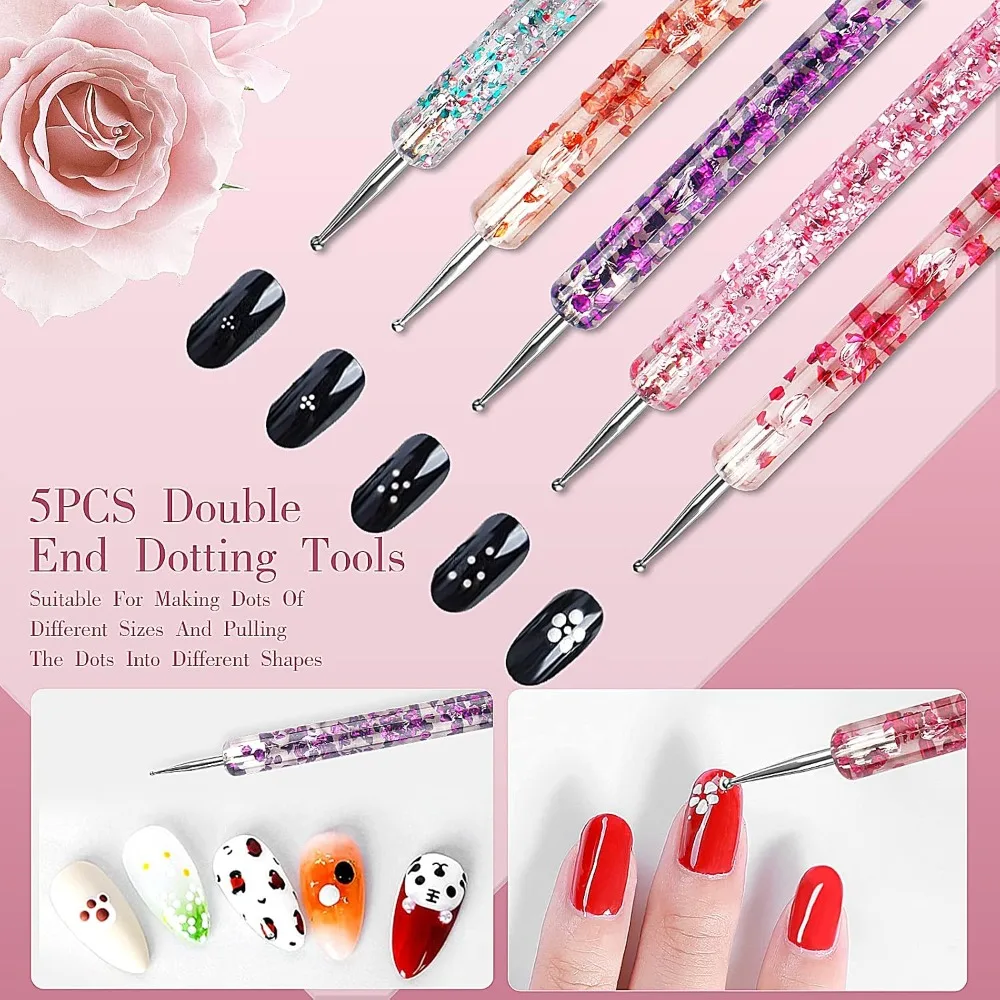 32개 네일 아트 브러쉬, 아크릴 브러쉬, 초보자를 위 - Detailing Brush Set 리뷰 및 가격