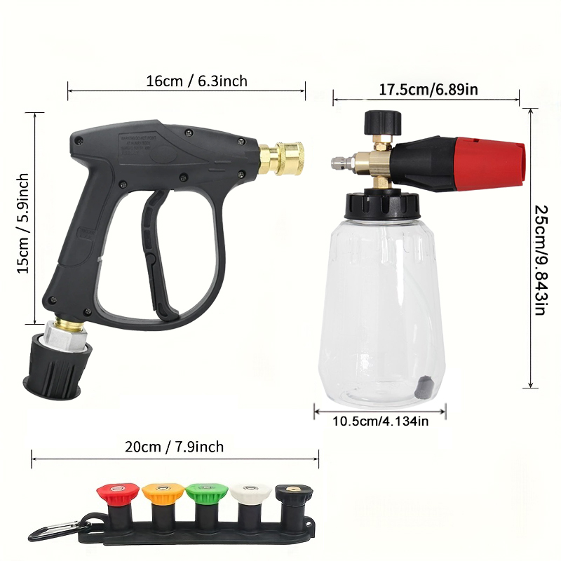 카처 호환 스노우 폼 랜스 키트 - 고압 물총 + 퀵  - Pressure Washer Foam Gun 리뷰 및 가격