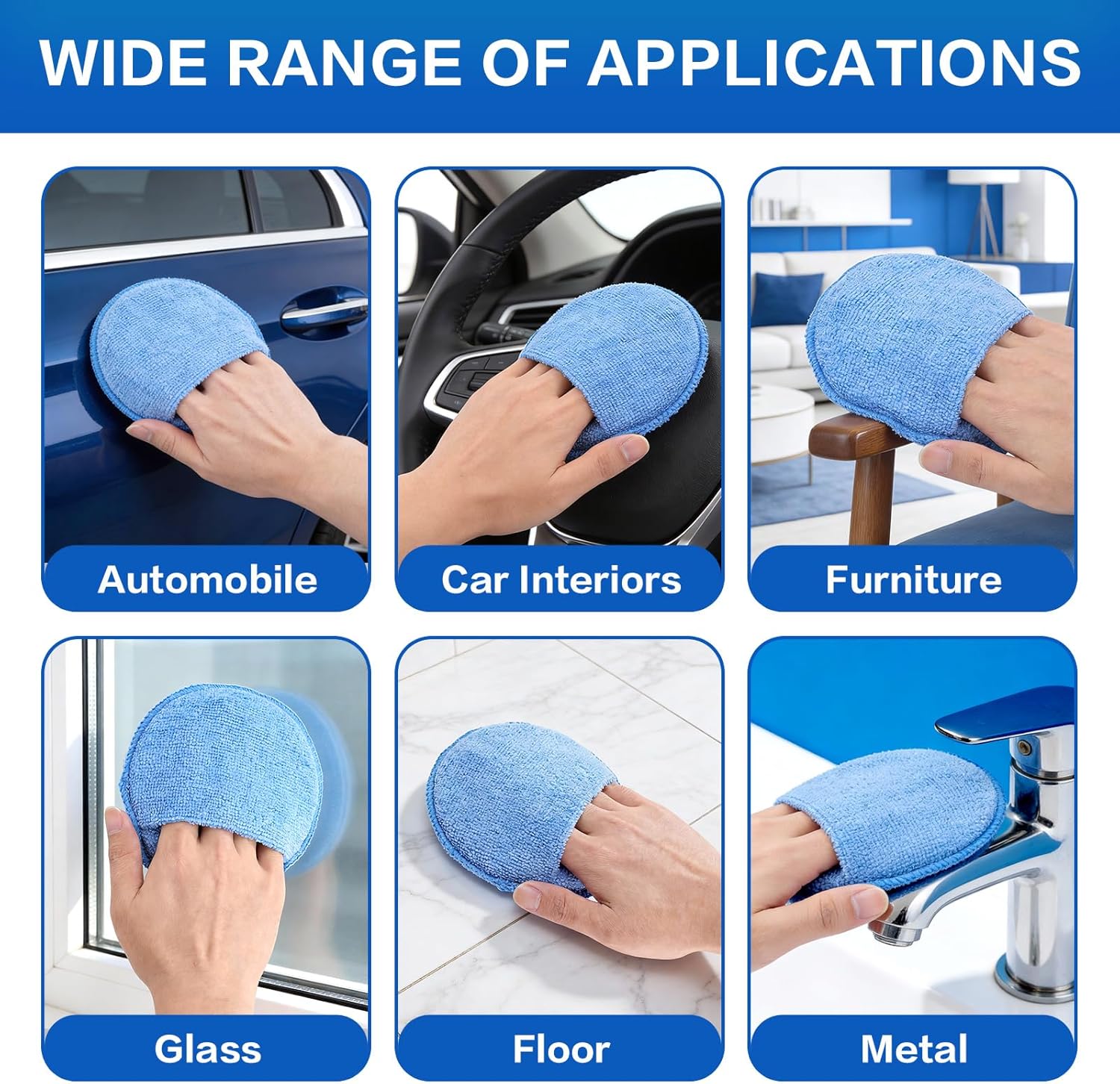 자동차 세척 스펀지 브러쉬 왁스 도포 패드 자동차 왁스 - Wax Applicator Pad 리뷰 및 가격