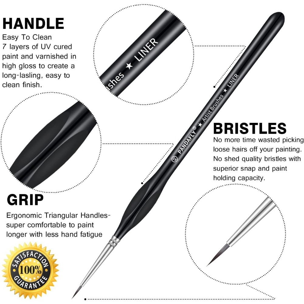 미니어처 아트, 정밀 디테일링, 정밀 페인팅을 위한 1 - Detailing Brush Set 리뷰 및 가격