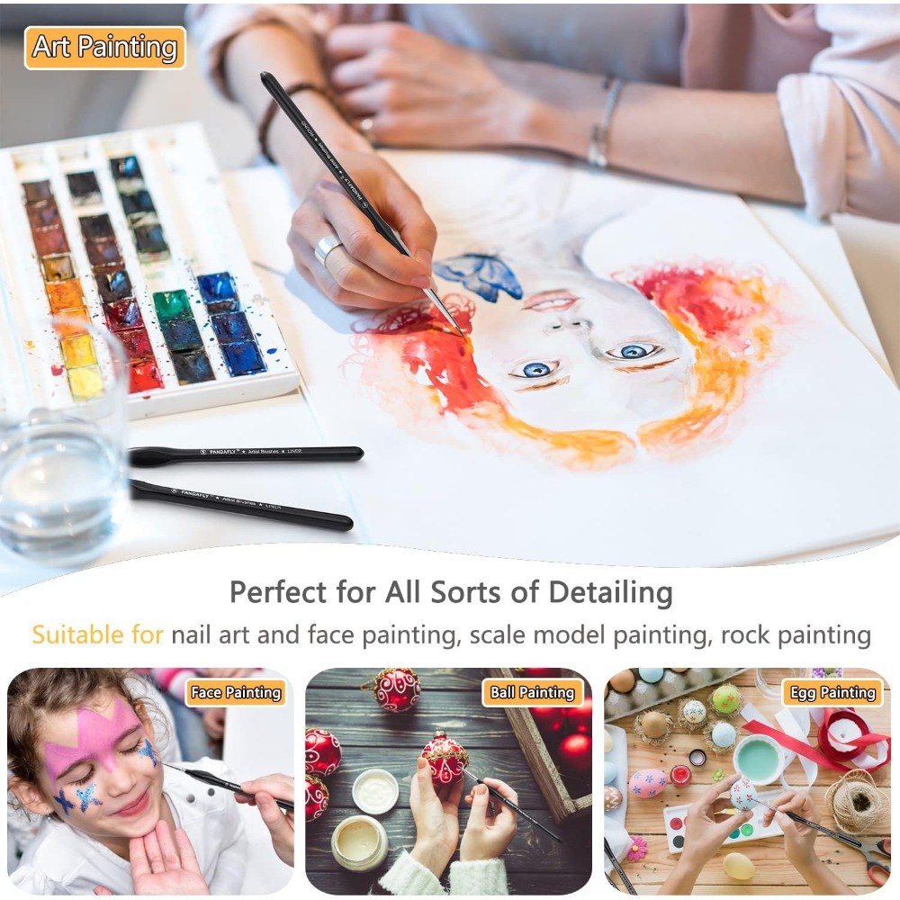 미니어처 아트, 정밀 디테일링, 정밀 페인팅을 위한 1 - Detailing Brush Set 리뷰 및 가격