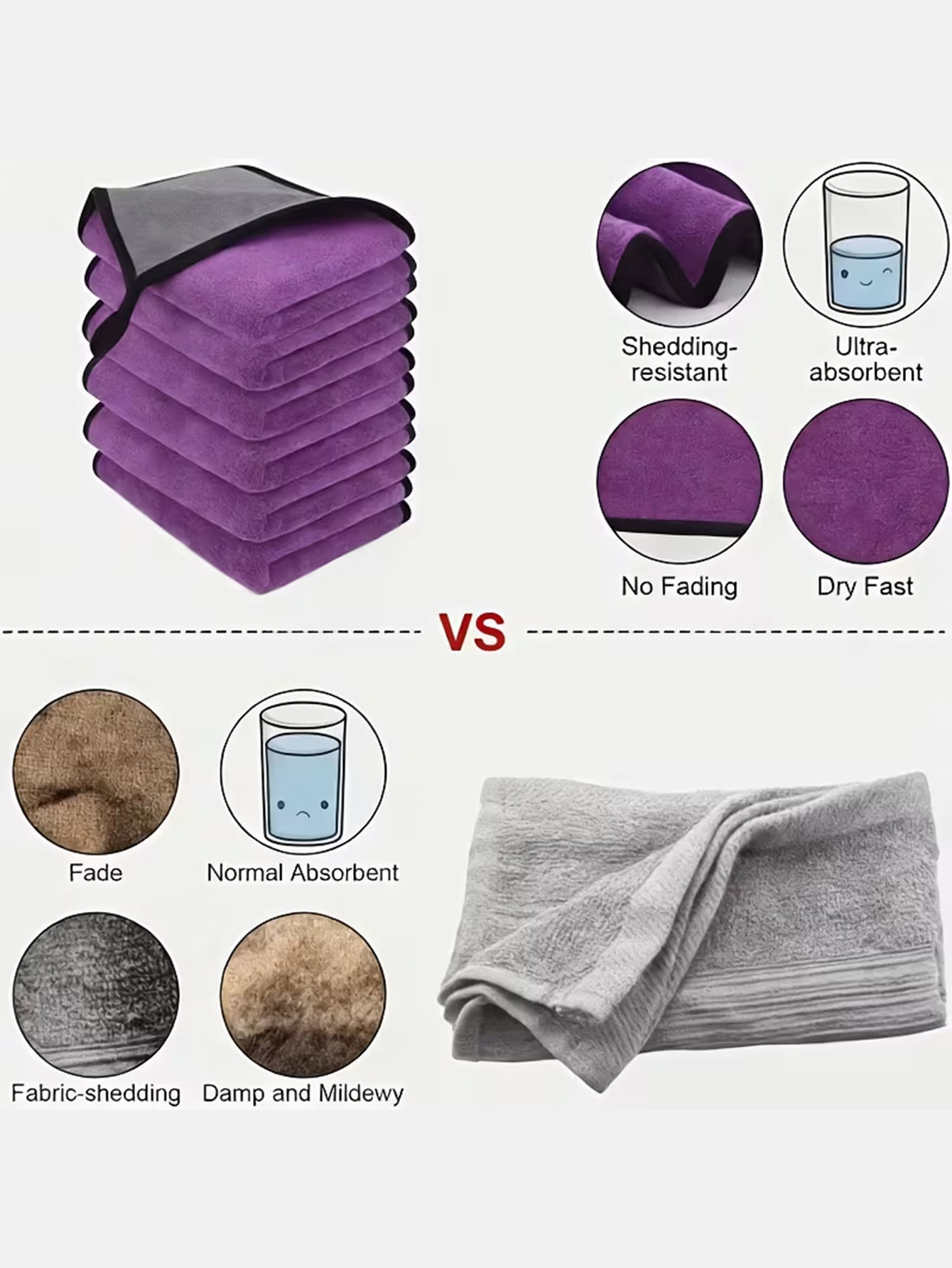 10팩 양면 코랄 벨벳 극세사 청소용 천 |     고 - Microfiber Towel Detailing 리뷰 및 가격