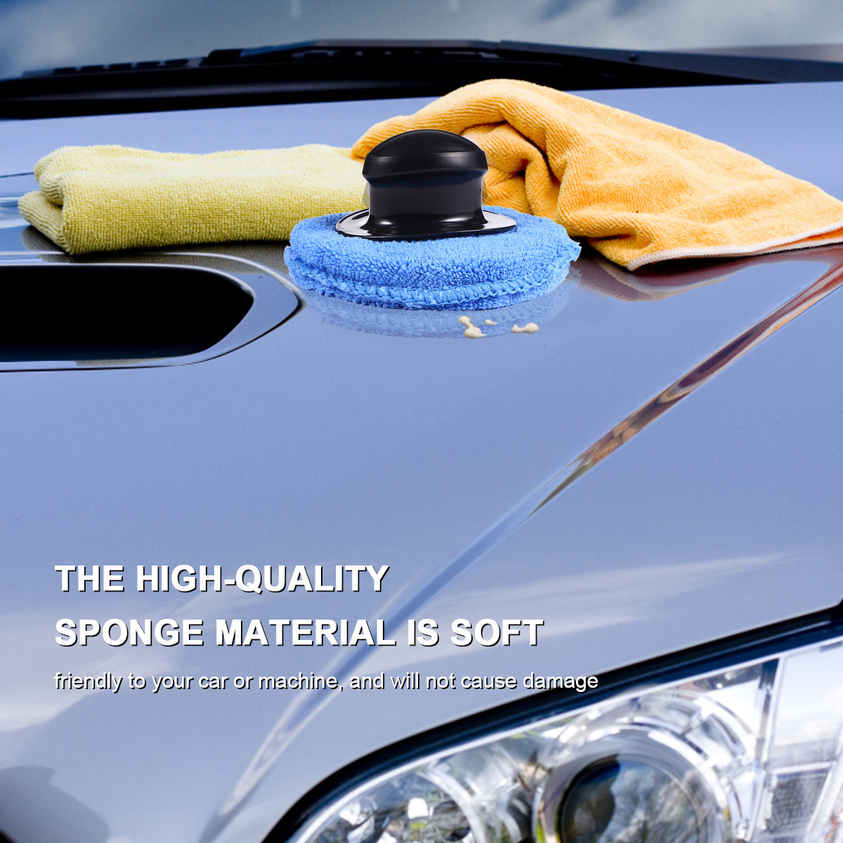 8Pcs 자동차 왁싱 스폰지 손잡이가있는 고품질 소프트 - Wax Applicator Pad 리뷰 및 가격
