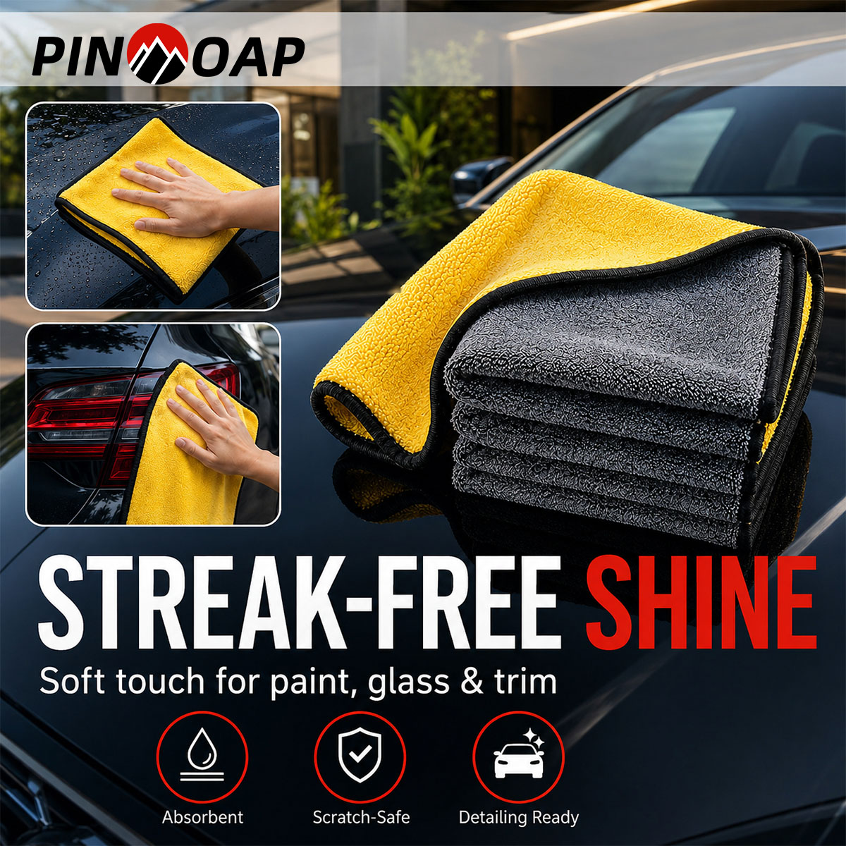 PINMOAP 1/3/5/10PCS 마이크로 화이버 청 - Microfiber Towel Detailing 리뷰 및 가격