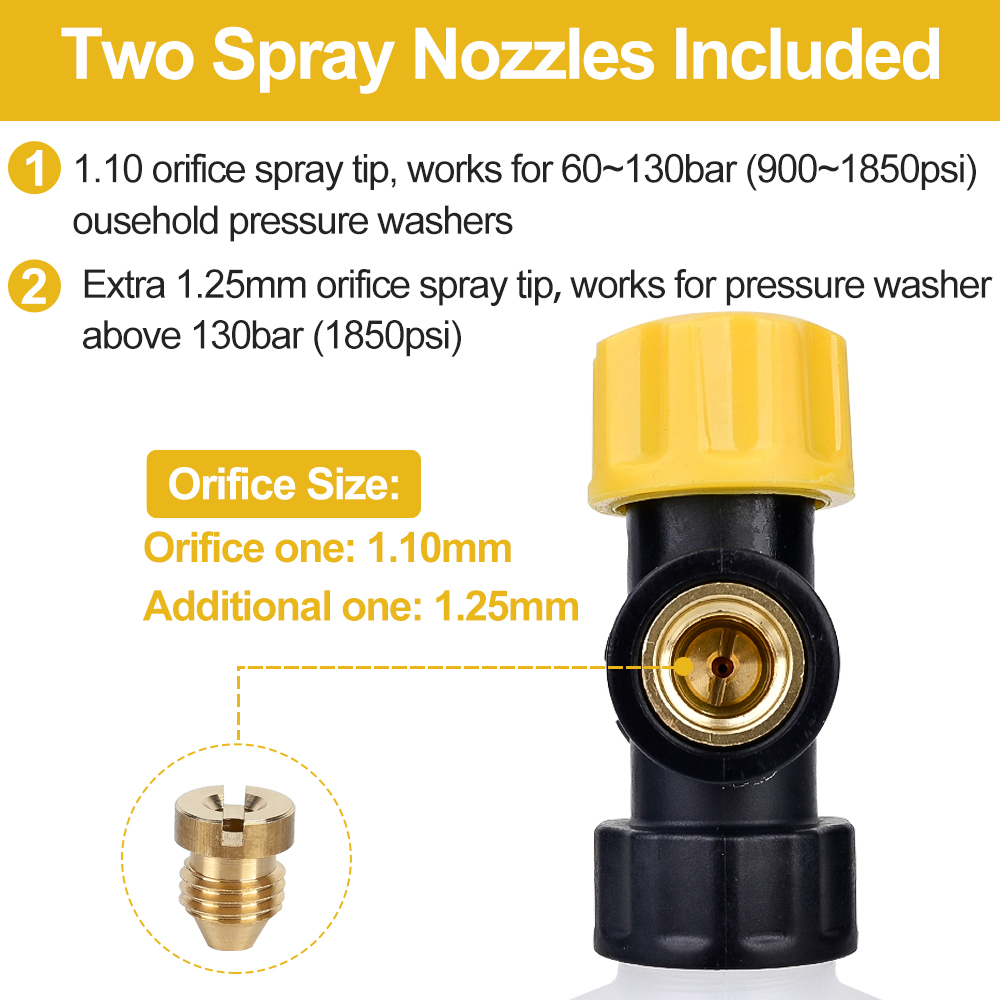 압력 와셔 스노우 폼 랜스 Huter 고압 거품 총 대 - Pressure Washer Foam Gun 리뷰 및 가격