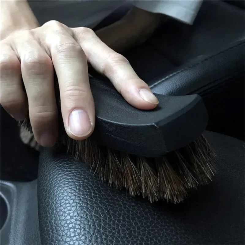 말총 가죽 섬유 청소 브러시 ​​자동차 인테리어 가구  - Leather Cleaner Interior 리뷰 및 가격