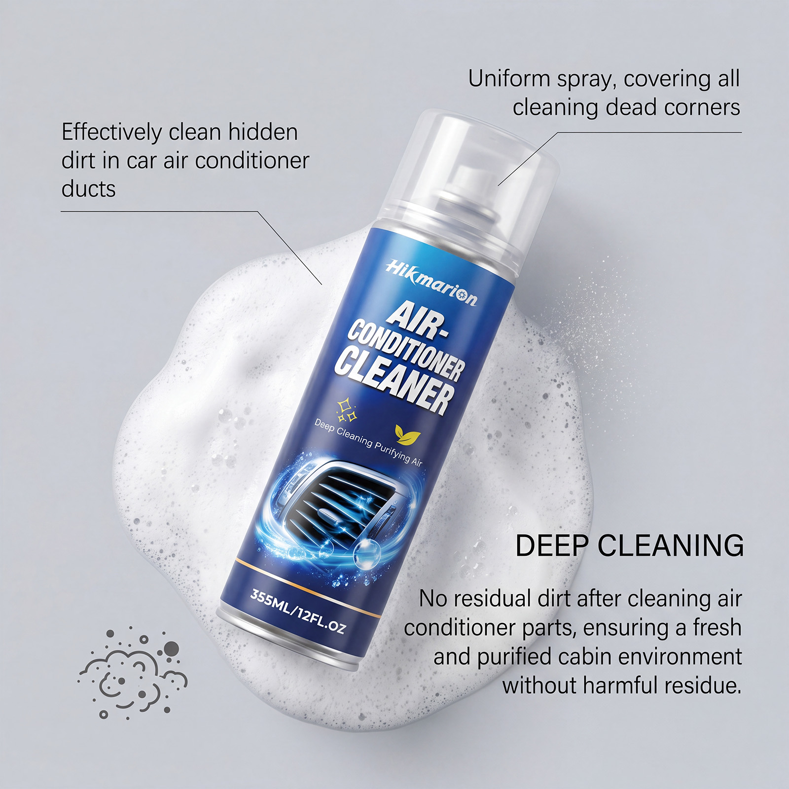 자동차 에어컨 클리너 스프레이 먼지 얼룩 제거, 곰팡이 - Odor Eliminator Car 리뷰 및 가격