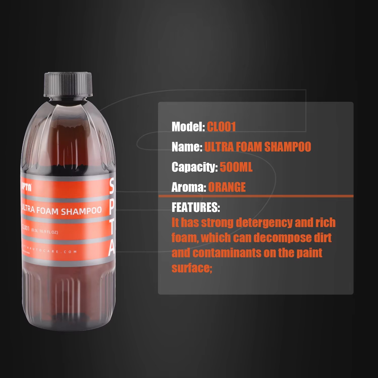 SPTA 울트라 폼 샴푸 (16온스/500ml) 오렌지 - Car Shampoo Ph 리뷰 및 가격
