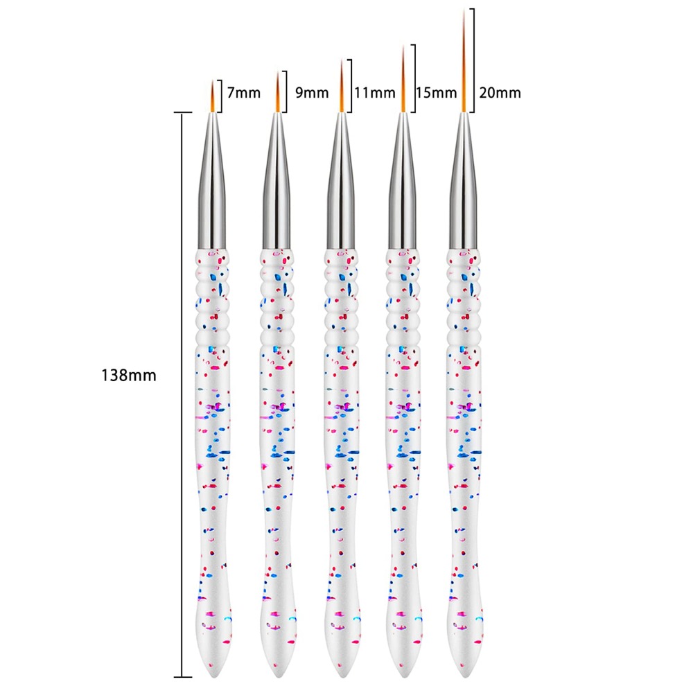 5종 전문 네일 아트 라이너 브러쉬 세트 (젤 폴리쉬  - Detailing Brush Set 리뷰 및 가격