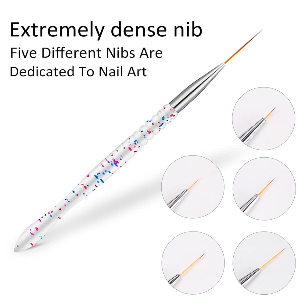 5종 전문 네일 아트 라이너 브러쉬 세트 (젤 폴리쉬  - Detailing Brush Set 리뷰 및 가격