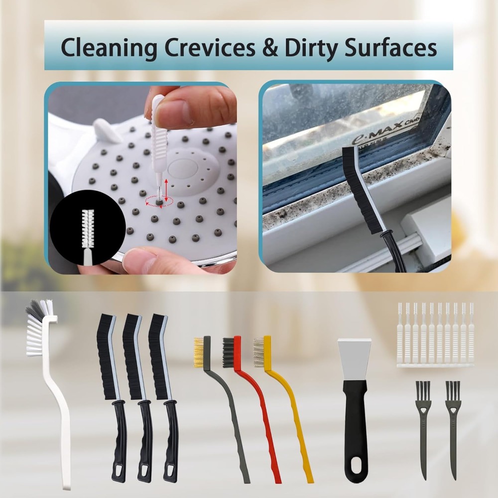20종 틈새 청소 브러쉬 세트 - 자동차, 주방, 욕실 - Car Cleaning Brush 리뷰 및 가격