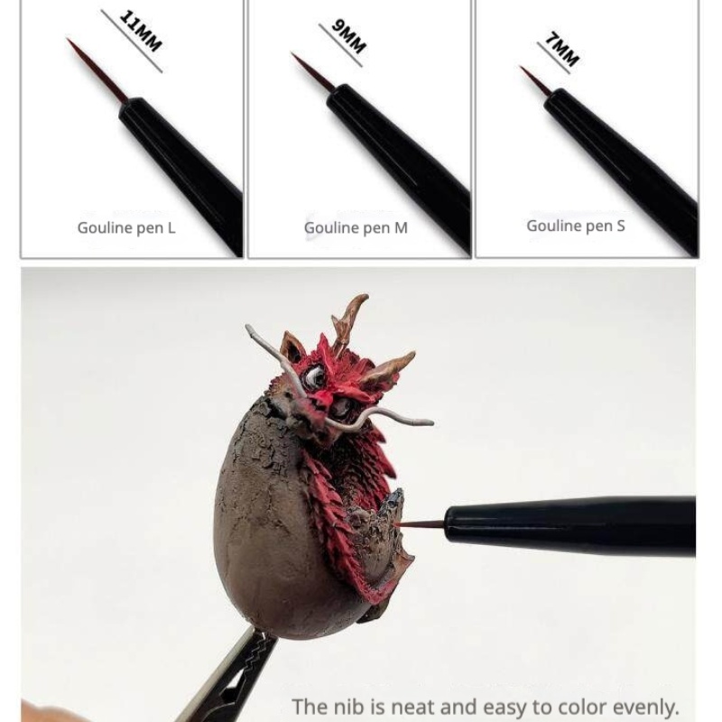 MSWZ MS-063 3-IN-1 모델 핸드 페인팅 브 - Detailing Brush Set 리뷰 및 가격