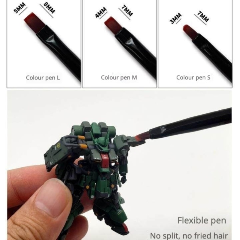 MSWZ MS-063 3-IN-1 모델 핸드 페인팅 브 - Detailing Brush Set 리뷰 및 가격